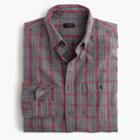 J.Crew Jasp&eacute; cotton shirt in heather slate plaid