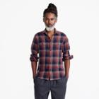 J.Crew Midweight flannel shirt in rust and navy plaid
