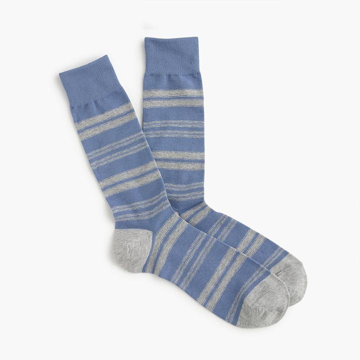 J.Crew Mixed stripe socks
