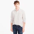 J.Crew Slim Secret Wash shirt in yellow-and-blue check