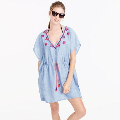 J.Crew Linen embroidered tunic