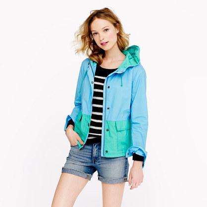 J.Crew Colorblock poplin sail jacket