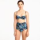 J.Crew Underwire bikini top in floral paisley print