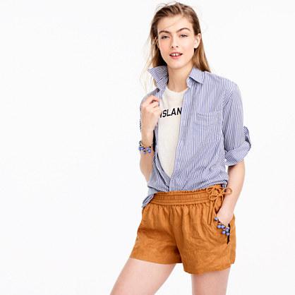J.Crew Linen short with side ties