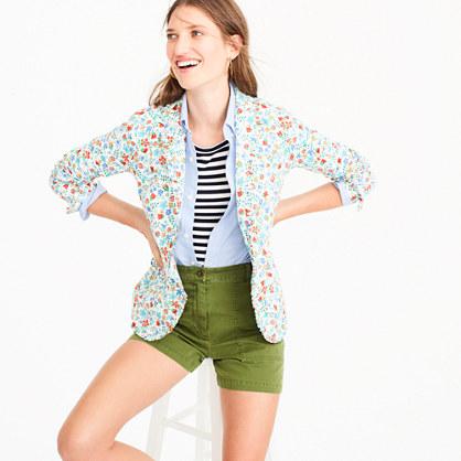 J.Crew Campbell blazer with ruffle trim in Liberty&reg; Edenham floral