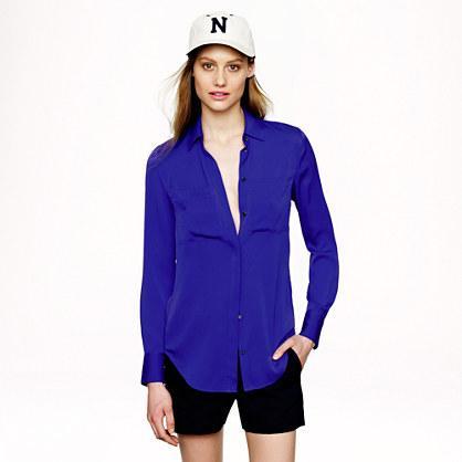 J.Crew Silk pocket blouse