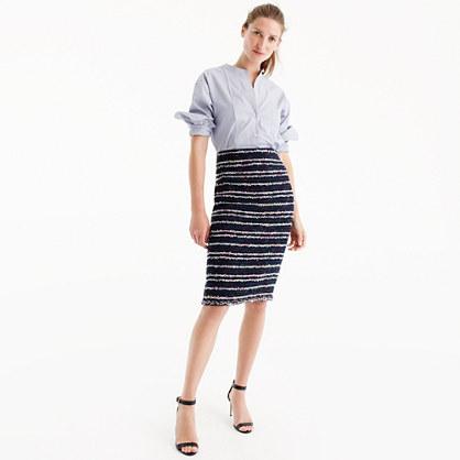 J.Crew Pencil skirt in navy party tweed