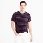 J.Crew Tall piqu&eacute; T-shirt in stripe