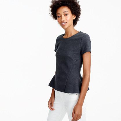 J.Crew Structured peplum top
