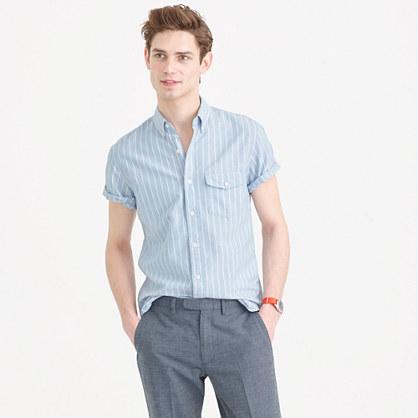 J.Crew Short-sleeve lightweight oxford shirt in stripe