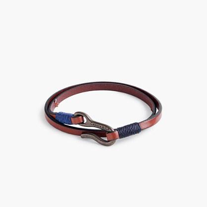 J.Crew Caputo & Co.&trade; leather double-wrap bracelet