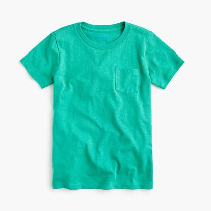 J.Crew Boys' pocket T-shirt in slub cotton