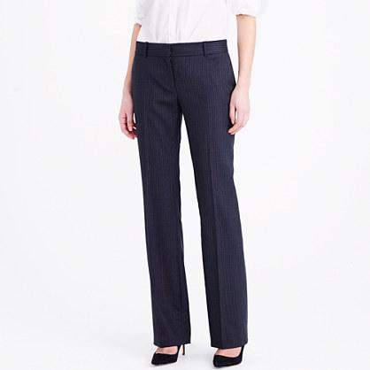 J.Crew Tall 1035 trouser in pinstripe Super 120s wool