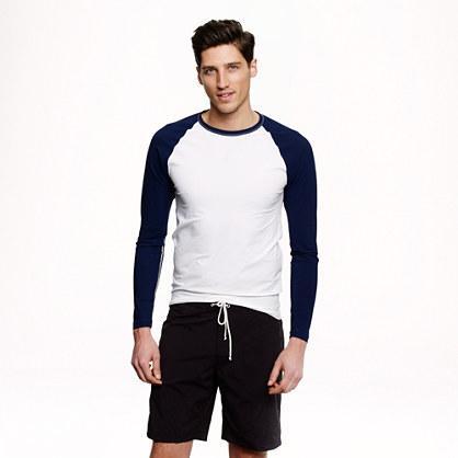 J.Crew Long-sleeve rash guard in colorblock