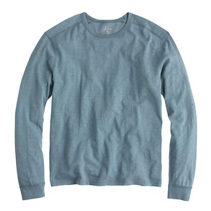 J.Crew Tall long-sleeve textured-cotton tee