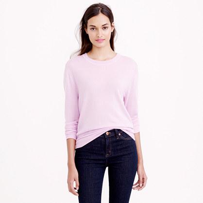 J.Crew Collection cashmere rib trim sweater