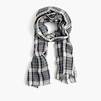 J.Crew Yarn-dyed plaid scarf