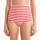 J.Crew High-waist bikini bottom in classic stripe