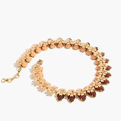 J.Crew Stacked floral necklace