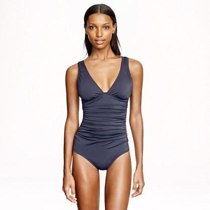 J.Crew D-cup ruched femme one-piece swimsuit
