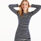 J.Crew Petitelong-sleeve striped dress