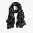 J.Crew Mirrored floral scarf