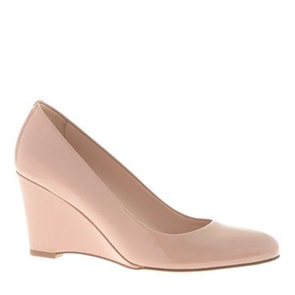 J.Crew Martina patent wedges