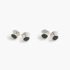 J.Crew Black onyx sterling silver tuxedo studs