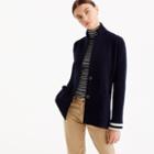 J.Crew Merino wool sweater-blazer with striped lining