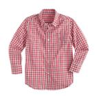 J.Crew Boys' Secret Wash shirt in red check