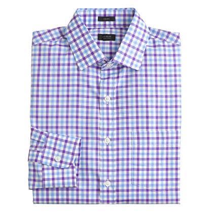 J.Crew Crosby dress shirt in vivid grape check