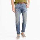 J.Crew Wallace & Barnes slim selvedge jean in Cone Denim&reg; with destroyed wash