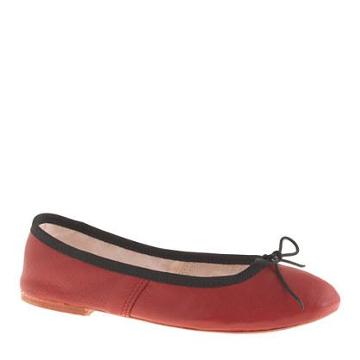 J.Crew E. Porselli for J.Crew leather ballet flats