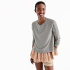 J.Crew Collection crewneck with layered lam&eacute;