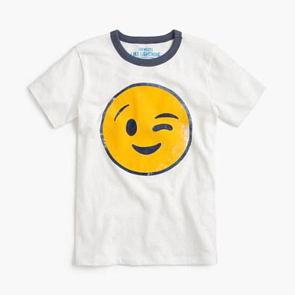 J.Crew Boys' winking emoji T-shirt
