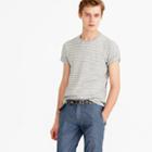 J.Crew Nautical-striped T-shirt in heathered cotton