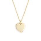 J.Crew 14k gold heart charm necklace with 18 1/2" chain