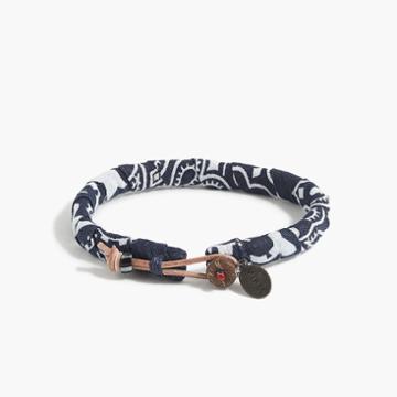 J.Crew Mikia bandana bracelet in navy