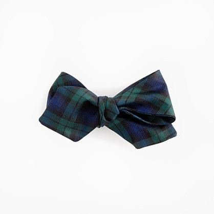 J.Crew Silk bow tie in Black Watch