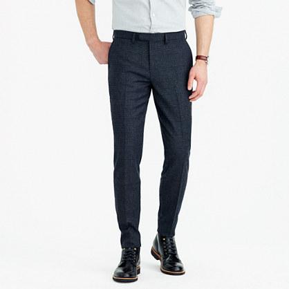 J.Crew Bowery slim pant in glen plaid wool