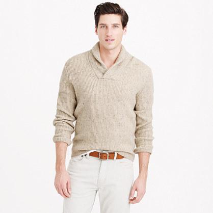 J.Crew Wallace & Barnes wool shawl-collar sweater