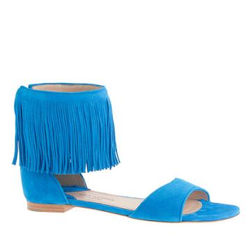 J.Crew Paul Andrew&trade; for J.Crew fringe flats