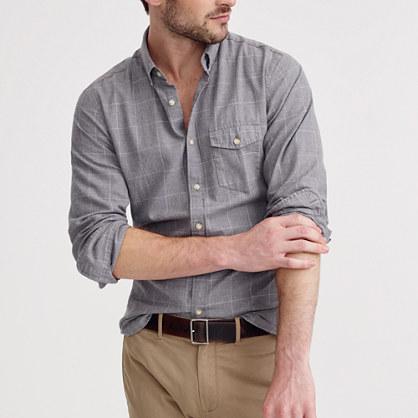 J.Crew Slim brushed twill shirt in windowpane