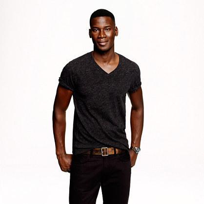 J.Crew Field knit jasp V-neck tee