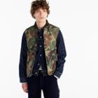 J.Crew Nordic down vest in camo