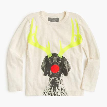 J.Crew Boys' glow-in-the-dark holiday dog T-shirt