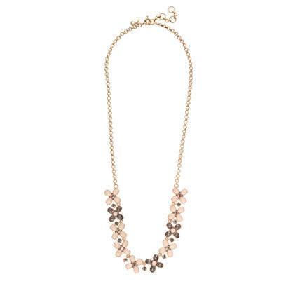 J.Crew Crystal clovers necklace