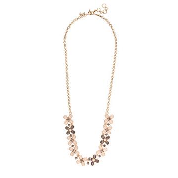 J.Crew Crystal clovers necklace