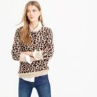 J.Crew Italian cashmere leopard sweater