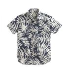 J.Crew Boys' Secret Wash short-sleeve shirt in fern print